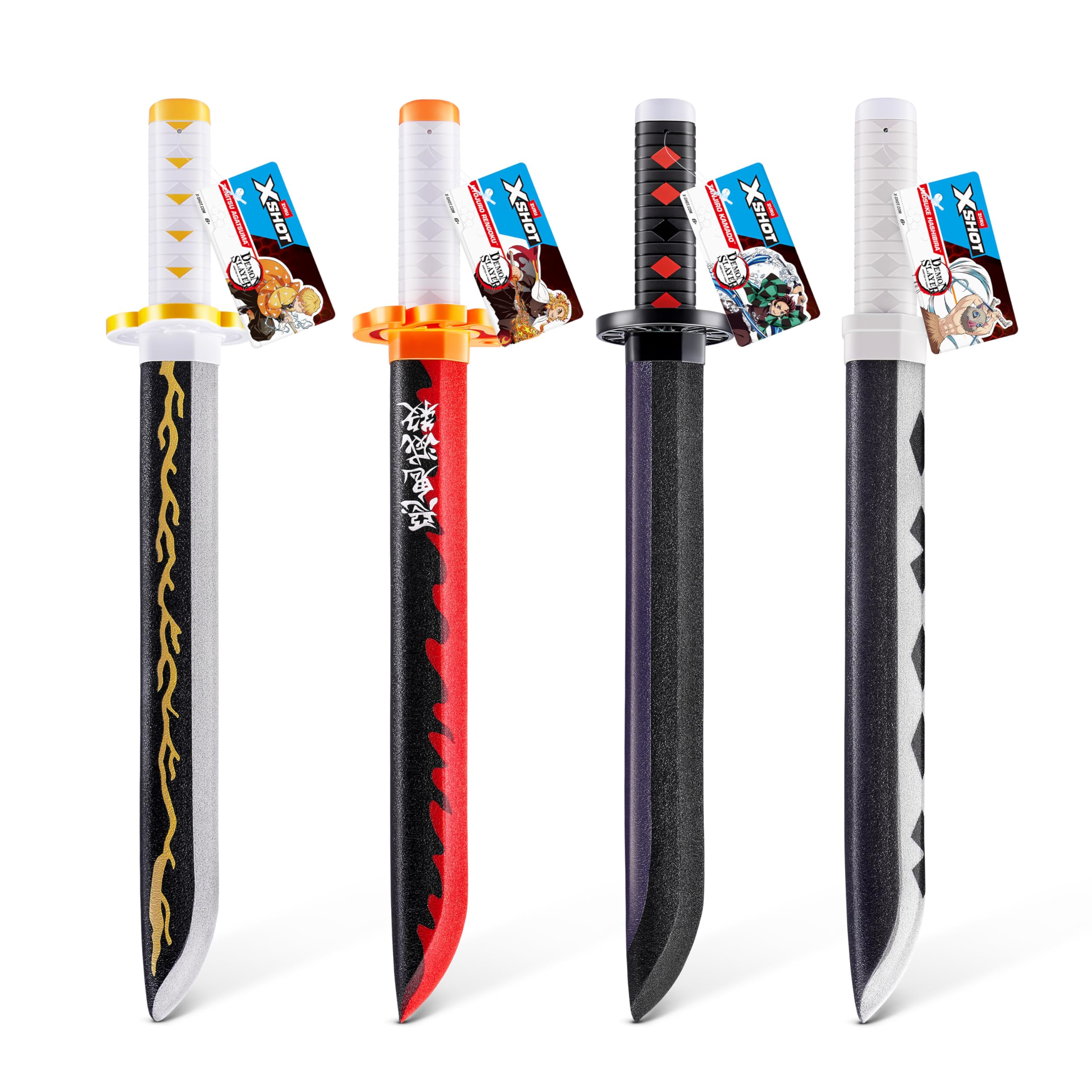 Amazon.com: XSHOT Demon Slayer Sword 4 Pack for Boys and Girls